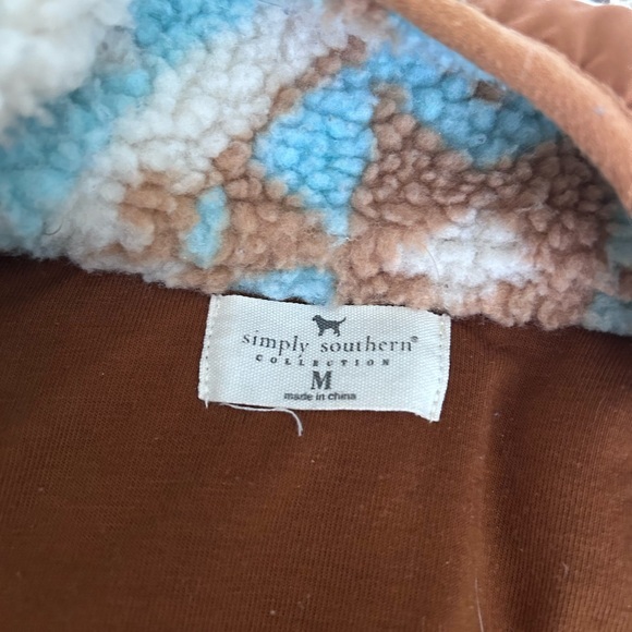 Simply Southern Brown and Blue Geometric Jacket‎ - Picture 8 of 8